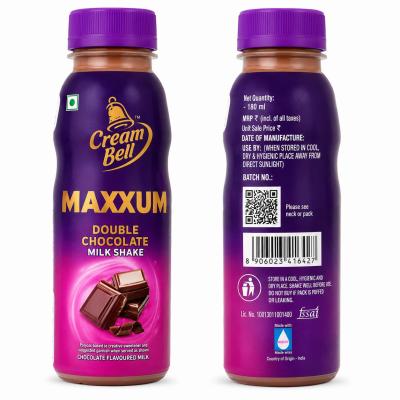 CREAM BELL MAXXUM DOUBLE CHACOLATE MILK SHAKE - 180ml
